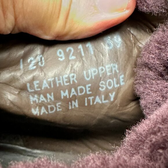 Boemos Genuine Shearling Women's Boots Leather Lace Up Fold Down Size 39 - Picture 15 of 16